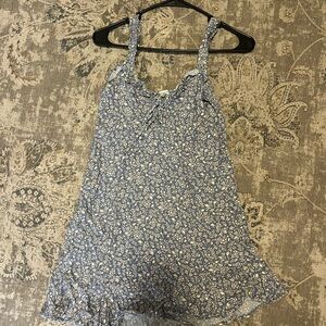 American Eagle Outfitters Blue Floral Mini Dress